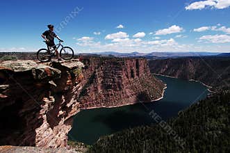 Mountain biker