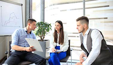 Group of young business professionals