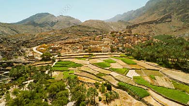 Omani village in the mountains
