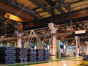 Inside factory