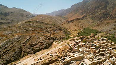 Omani village in the mountains