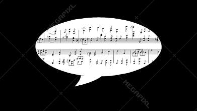 Musical Score and balloon