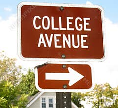 College Avenue Sign