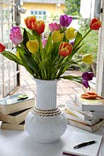 Happy teachers day, handmade tulip flower