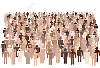 Diverse population people group