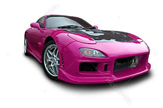 Magenta Sports Car