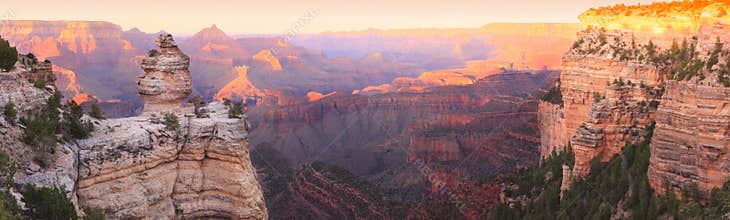Grand Canyon Sunset Panorama