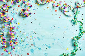 Festive party or carnival border