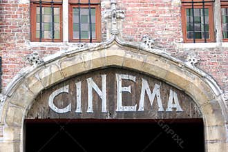 Old cinema sign