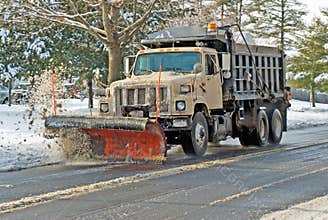 Snow Plow in Action