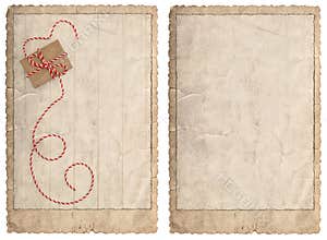 Vintage style christmas card Frame photos pictures images Used p