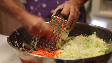Shredding carrots