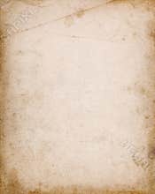 Notebook cover page with stains and dark borders