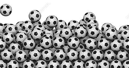 Falling soccer balls