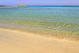 Summer seascape,Apulia coast: Nature Reserve of Torre Guaceto. Carovigno Brindisi -ITALY-