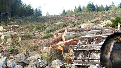 Total destruction of environment with machinery concept