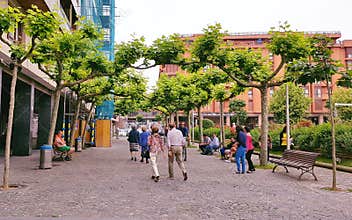 Las Arenas neighborhood in Bilbao