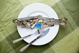 Contaminated fish