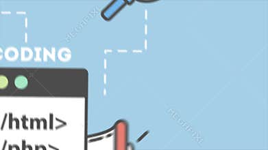 Web development concept.
