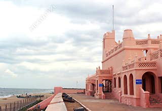 Fort Dansborg with beach