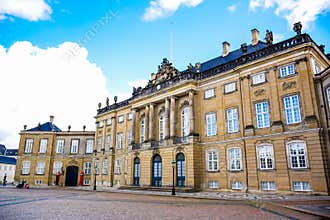 The palace of Amalienborg, Copenhagen, Denmark