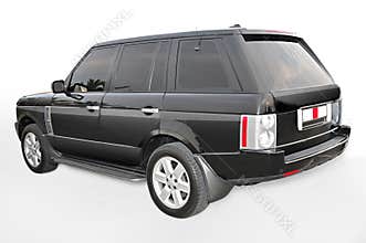 Black Range Rover corner view