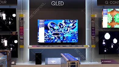 Motion of display tv on sale