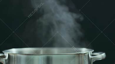 Water vapour of boiling pot