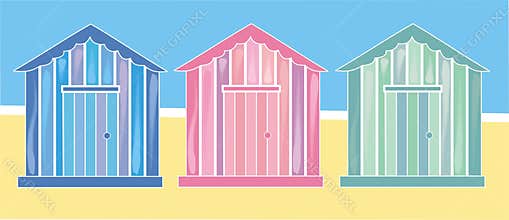 Beach huts