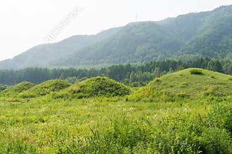 Yu Shan Aristocrat Cemetery in Ji'an, Jilin, China. It is part of UNESCO World Heritage Site.