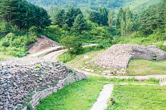 Wandu Mountain City in Ji'an, Jilin, China. It is part of UNESCO World Heritage Site.