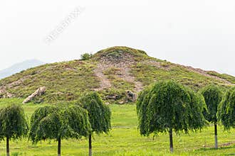 King Gwanggaeto Tomb (King Haotai Tomb) in Ji'an, Jilin, China. It is part of UNESCO World Heritage Site.