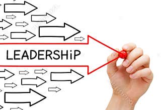 Leadership Arrows Concept