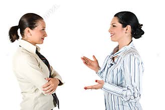 Business woman conversation