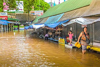 Thailand village flood