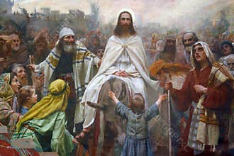 Jesus on Palm Sunday