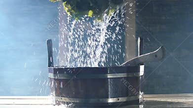 Spa interior items for a healthy lifestyle. Rest after workout. Slow motion