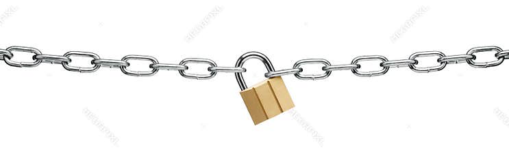 Padlock and chain