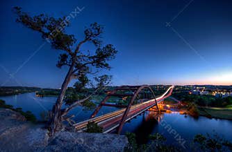 Pennybacker Bridge at Dusk