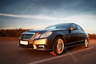 Car driving fast