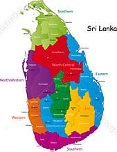 Sri Lanka map