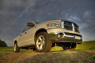 Dodge ram pickup sideview