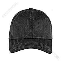 Baseball cap black, on isolated white background