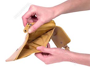 No money concept-clipping path