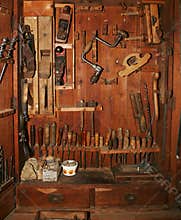 Old tools cabinet
