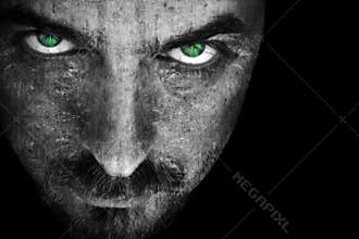 Evil face