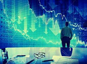 Businessman Stock Market Crisis Crash Finance Concept