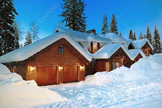 Mccall Winter Log Cabin