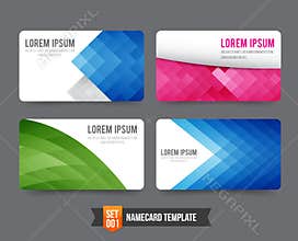 Business Card template set 001