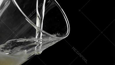 Pouring beer into a glass